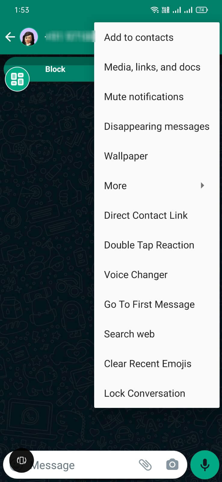 NA2 WhatsApp screenshot