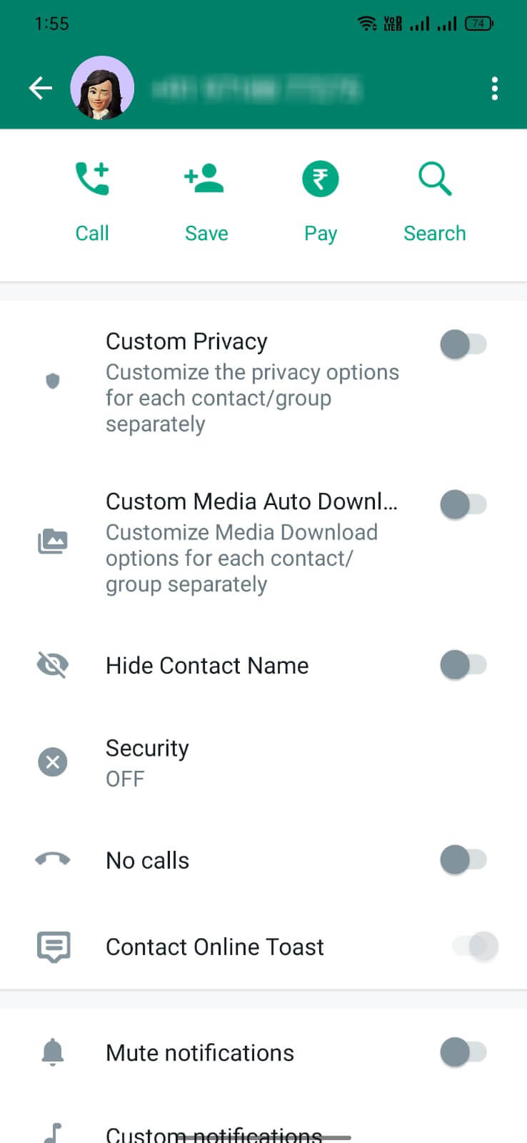 NA2 WhatsApp screenshot