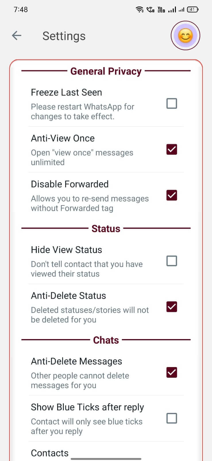 NA3 WhatsApp screenshot