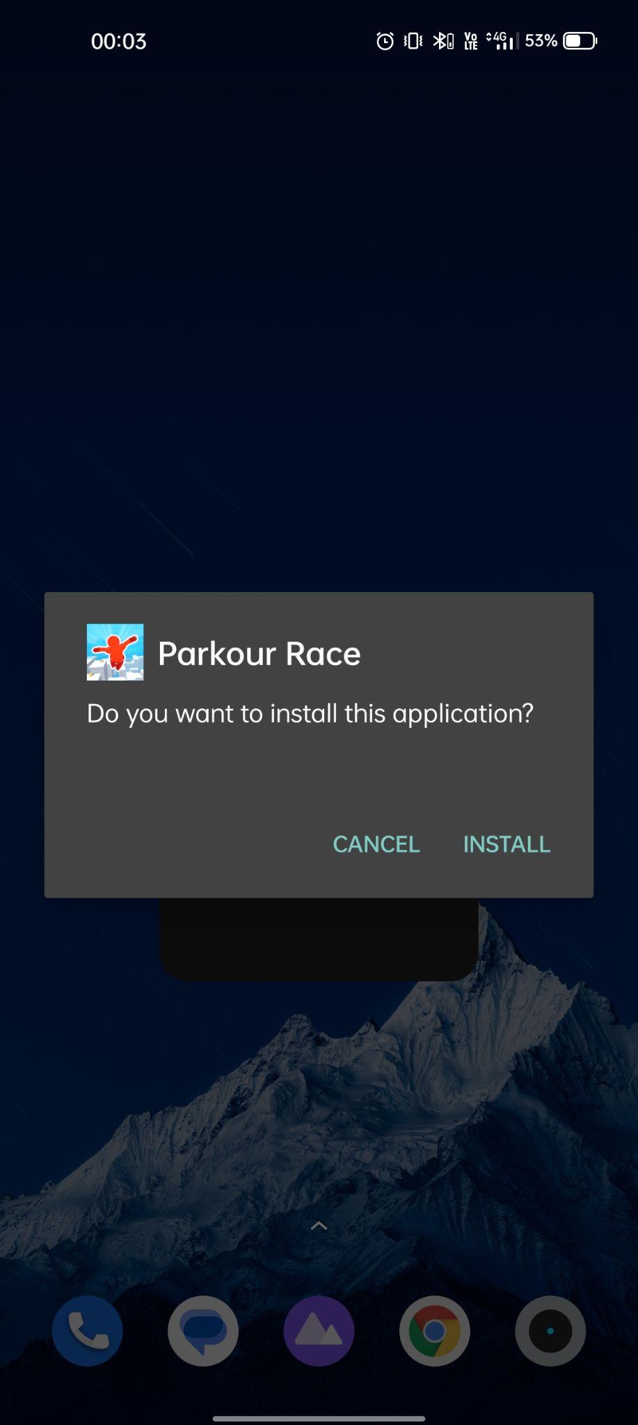 click on install