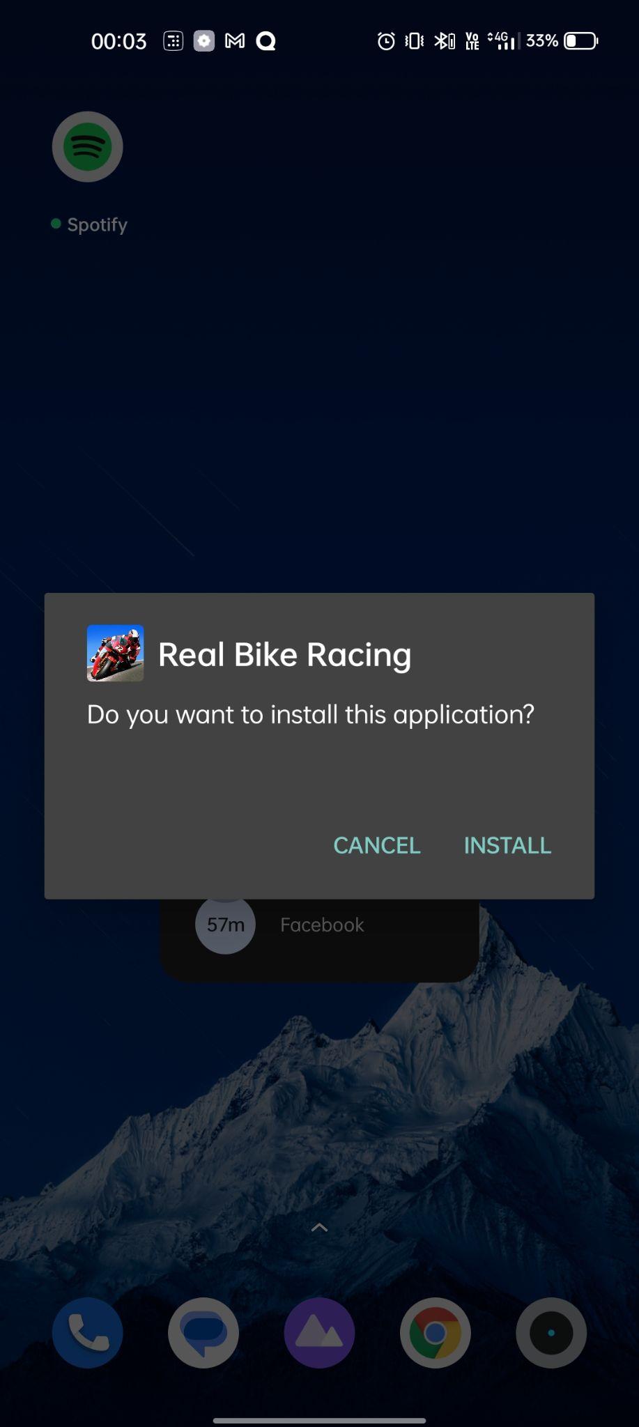 click on install
