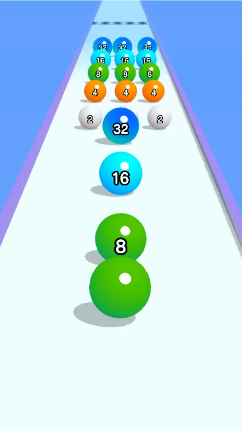 Ball Run 2048 screenshot