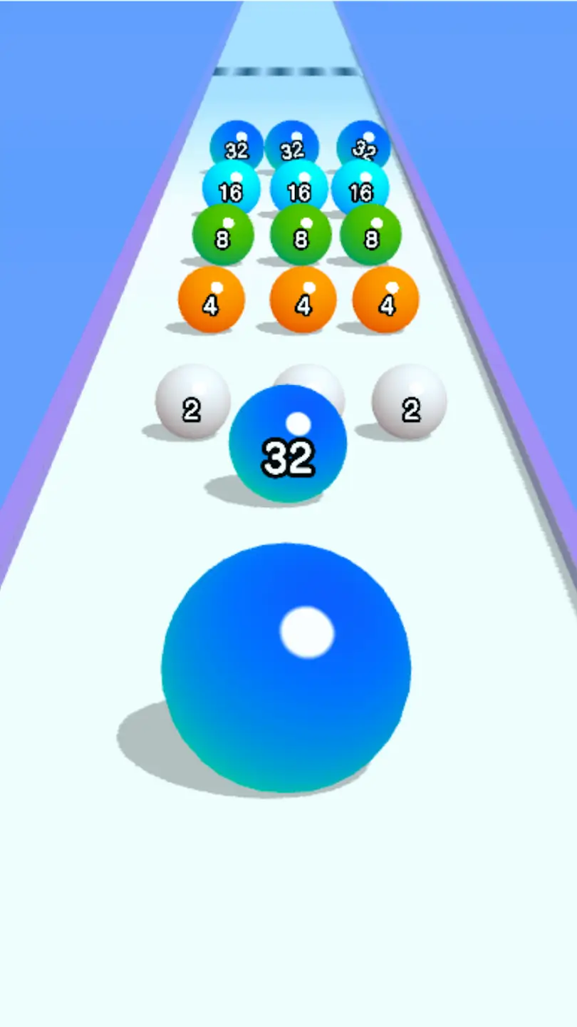 Ball Run 2048 screenshot