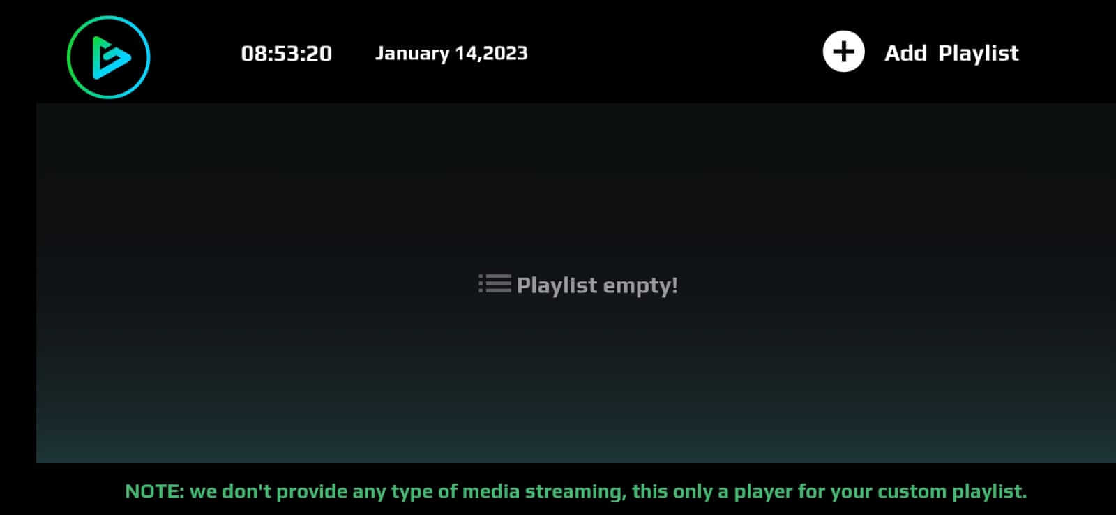 GTV Player screenshot