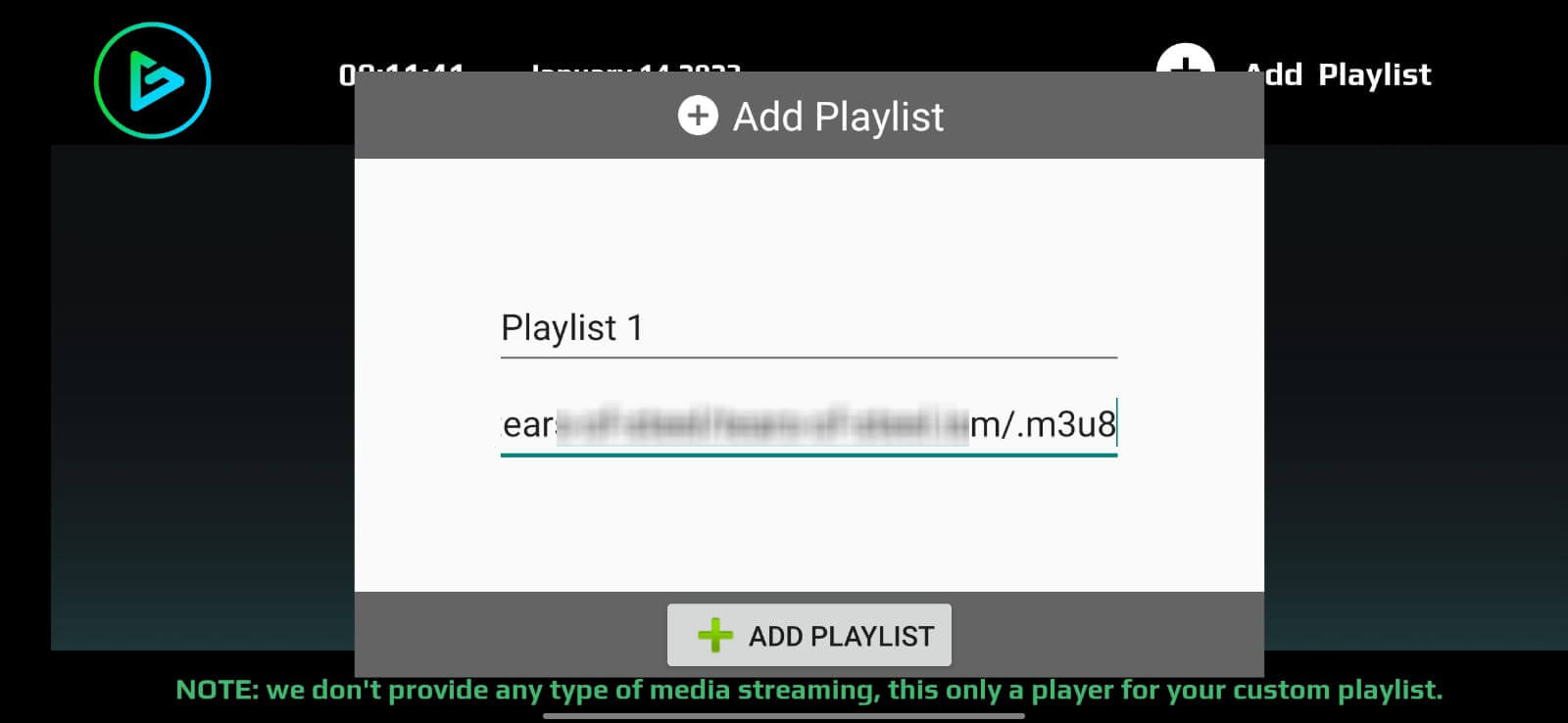 GTV Player screenshot