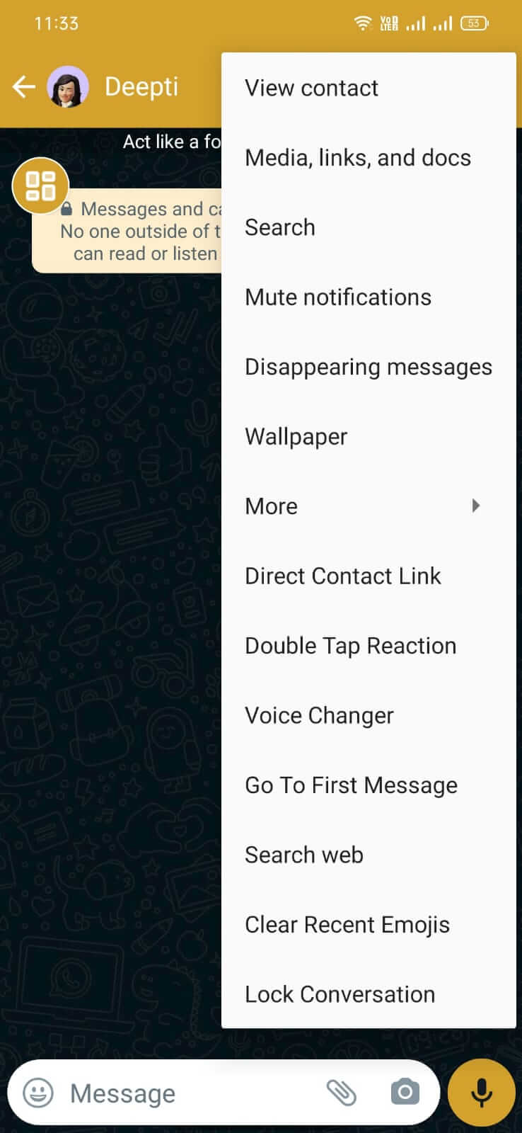 NA5 WhatsApp screenshot