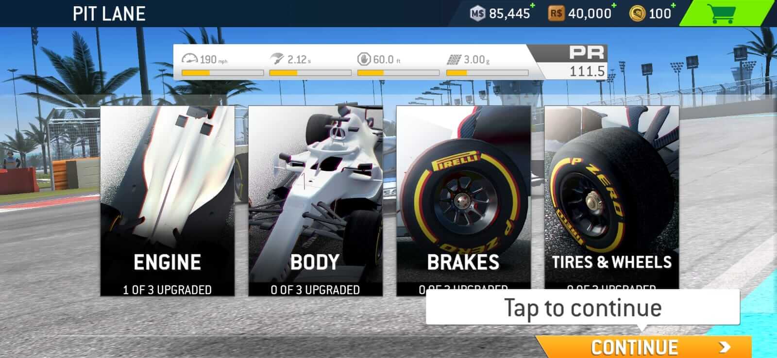 Real Racing 3-schermafbeelding