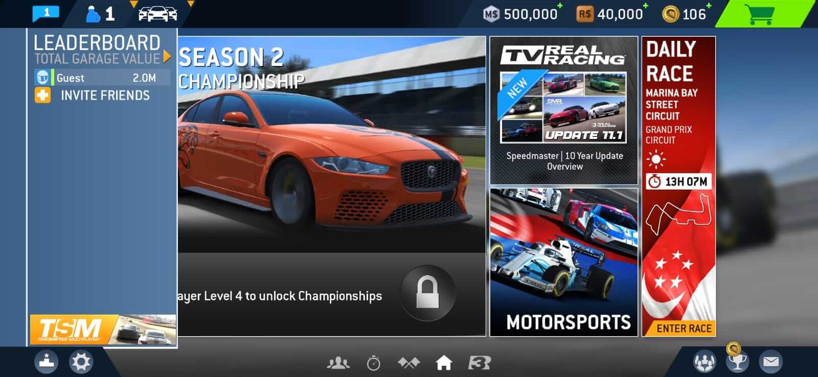 Tangkapan layar Real Racing 3