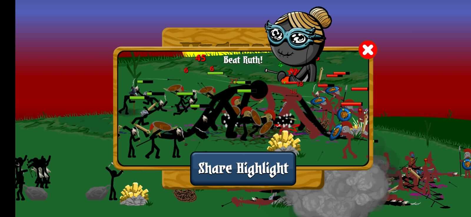 Stick War: Captura de tela do legado