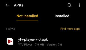 locate downloaded apk file