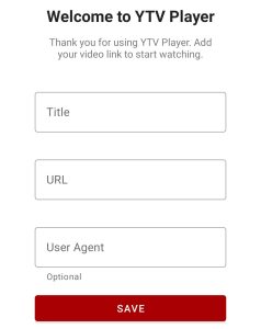 add video link and tap on save button