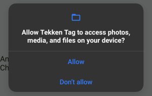Click on Allow