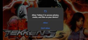 click on Allow