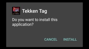 click on install