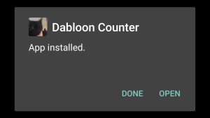 dabloon counter apk installed