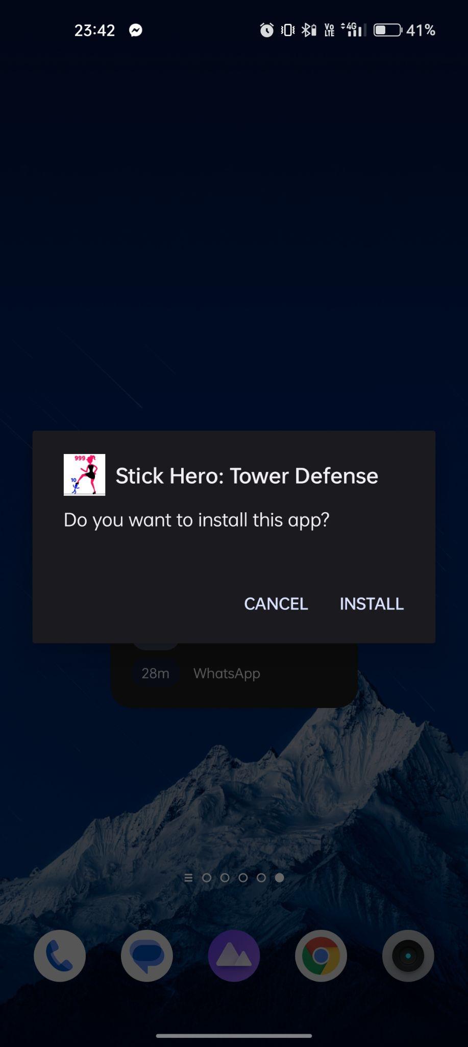 click on install