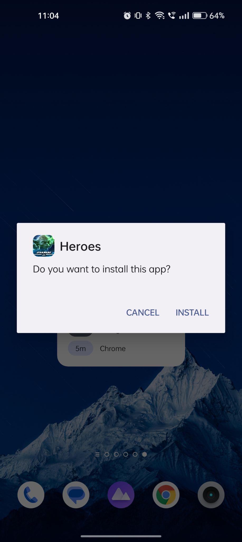 click on install