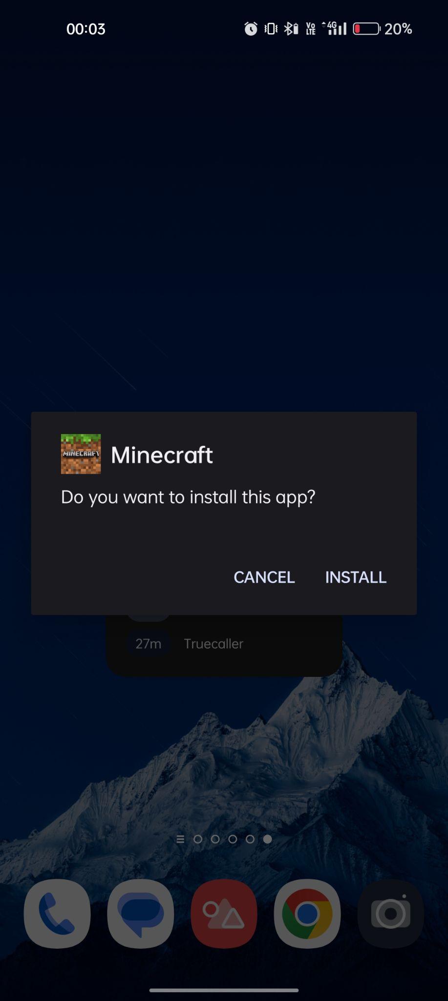 click on install