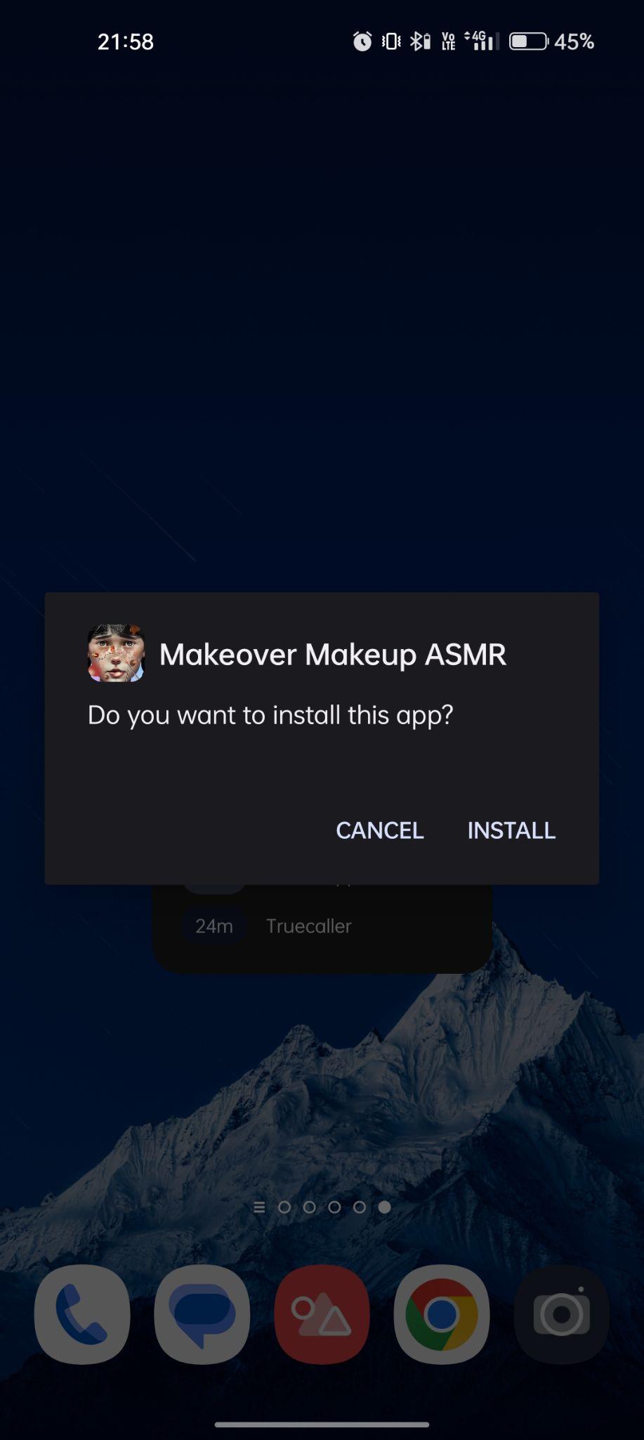click on install
