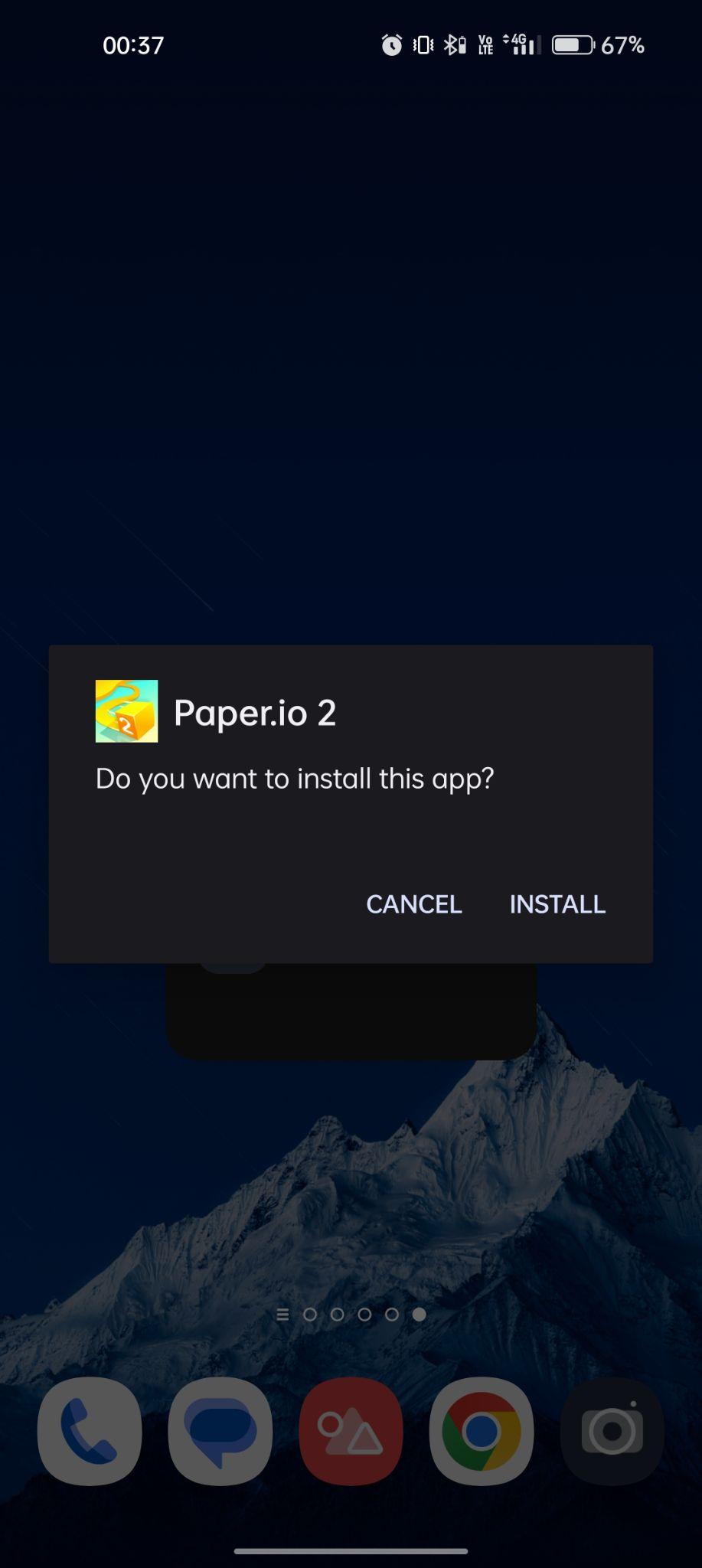 click on install