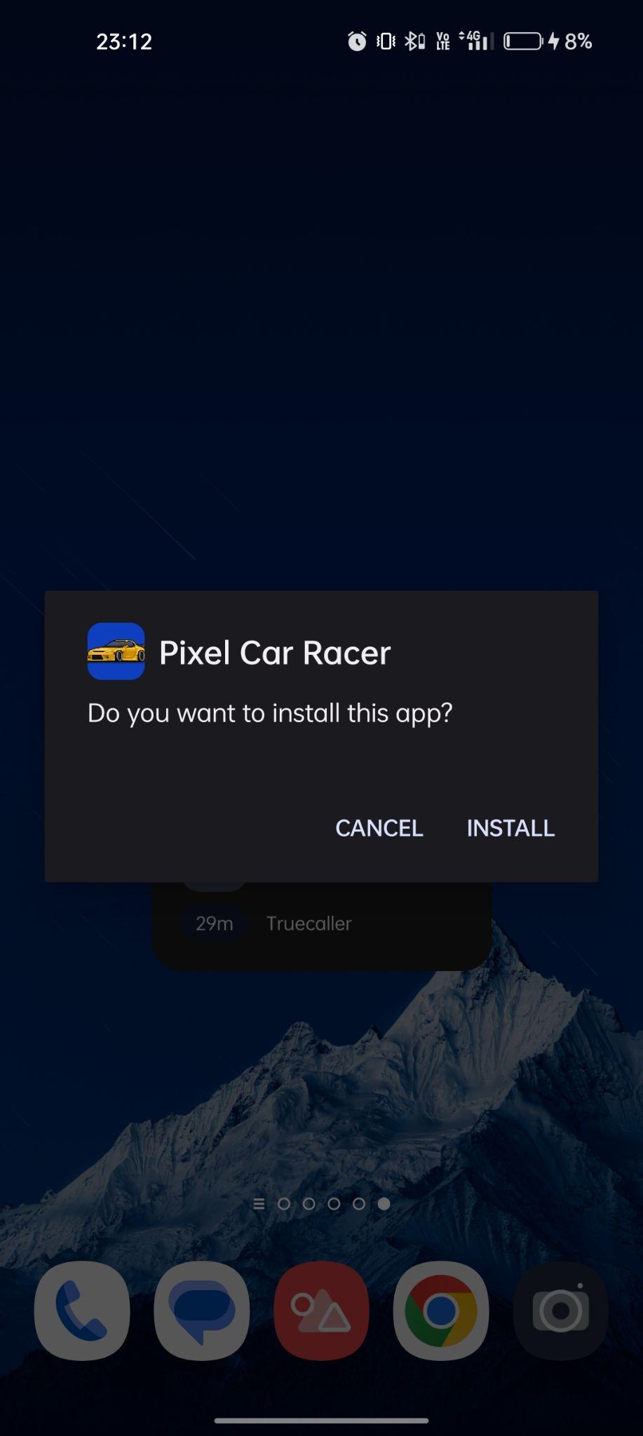 click on install