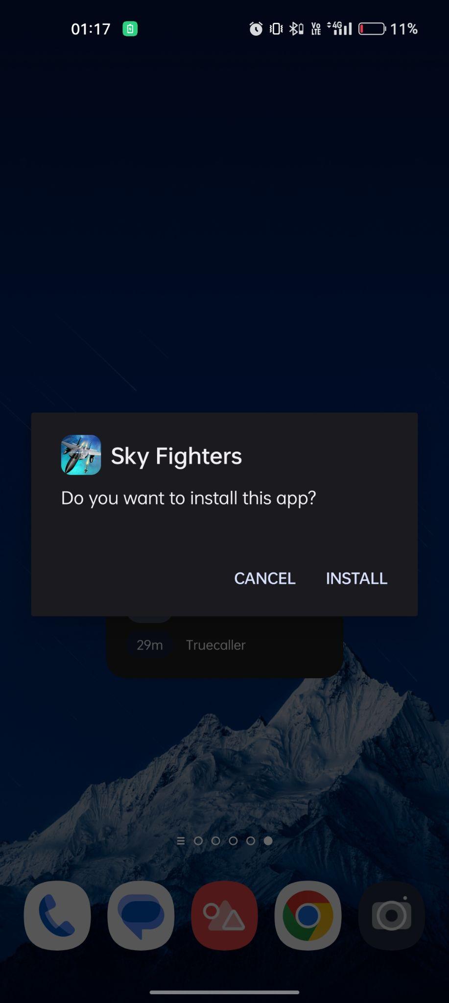 click on install