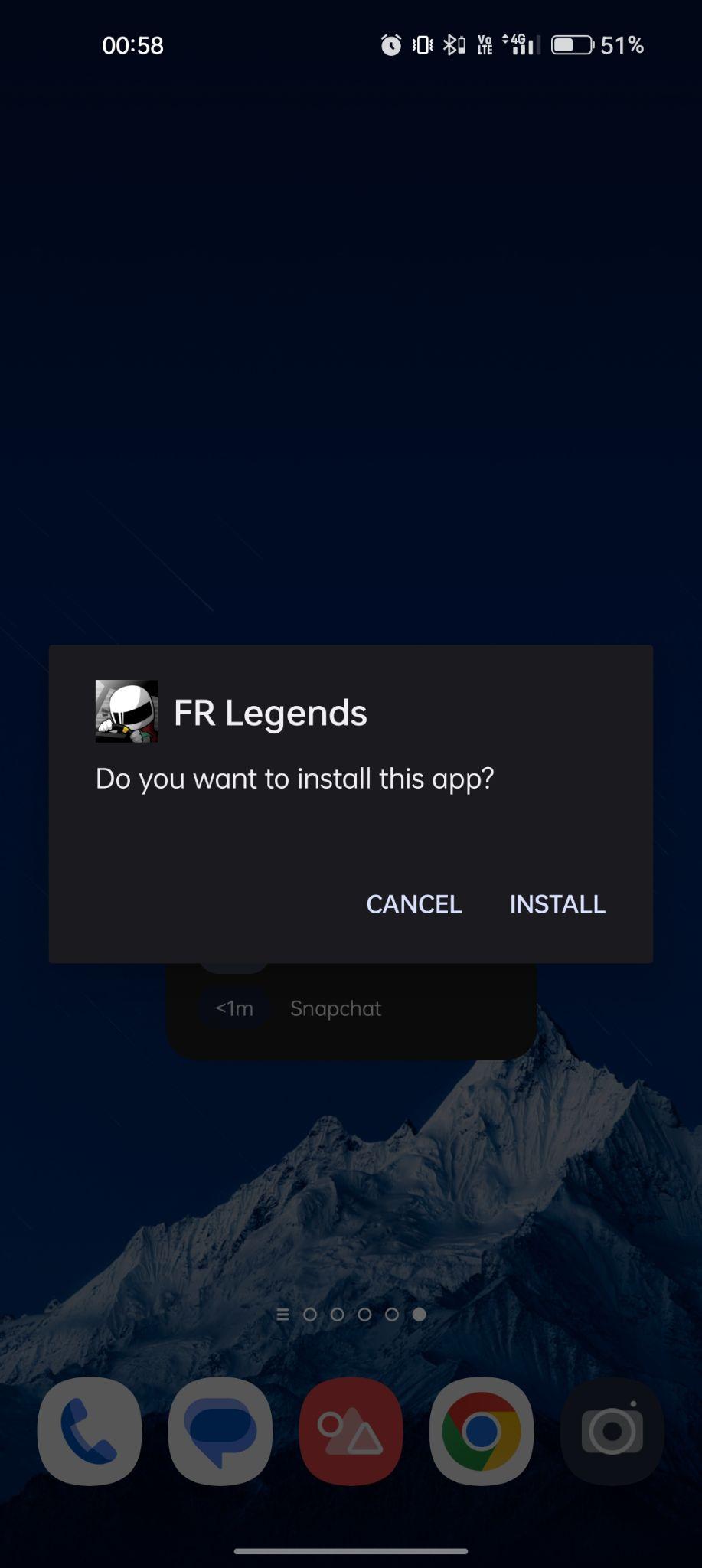 click on install