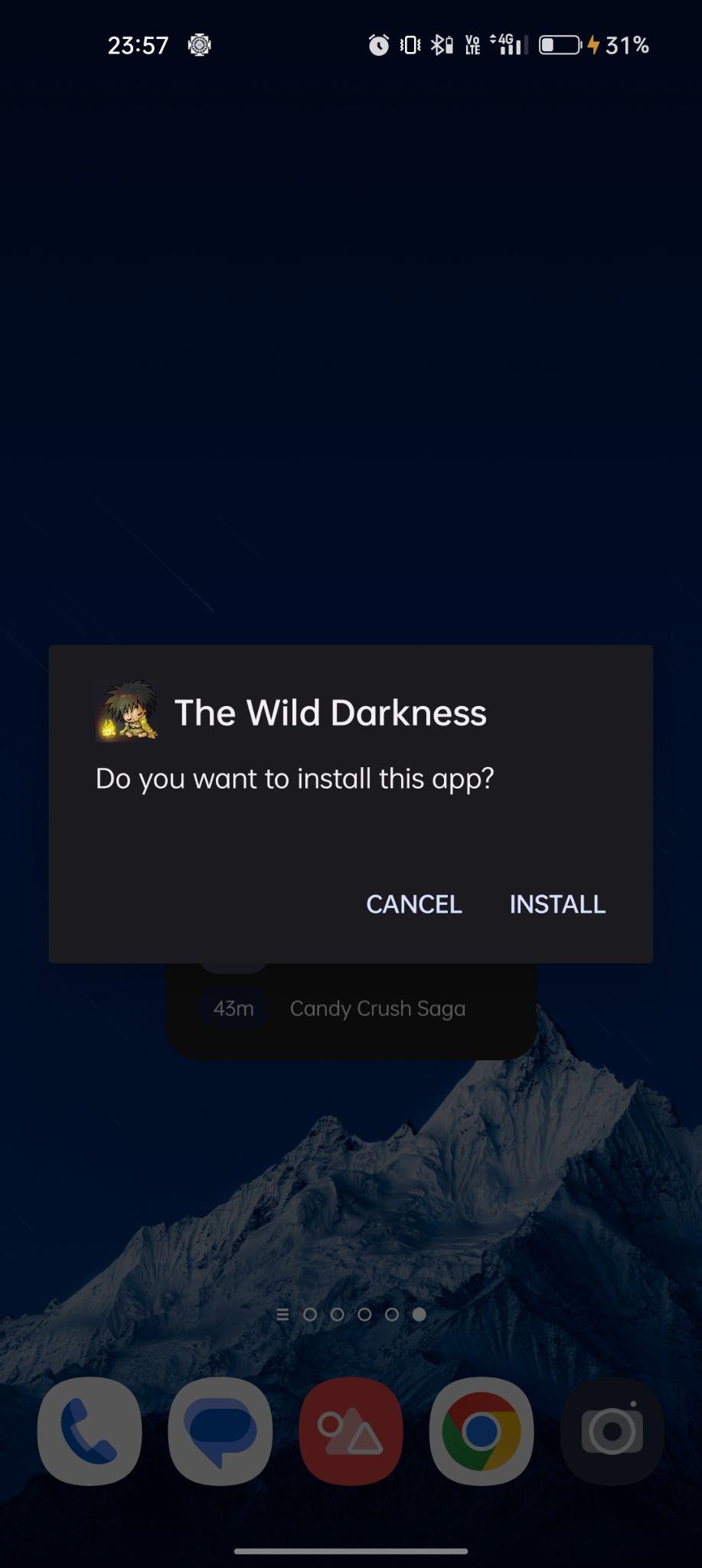 click on install