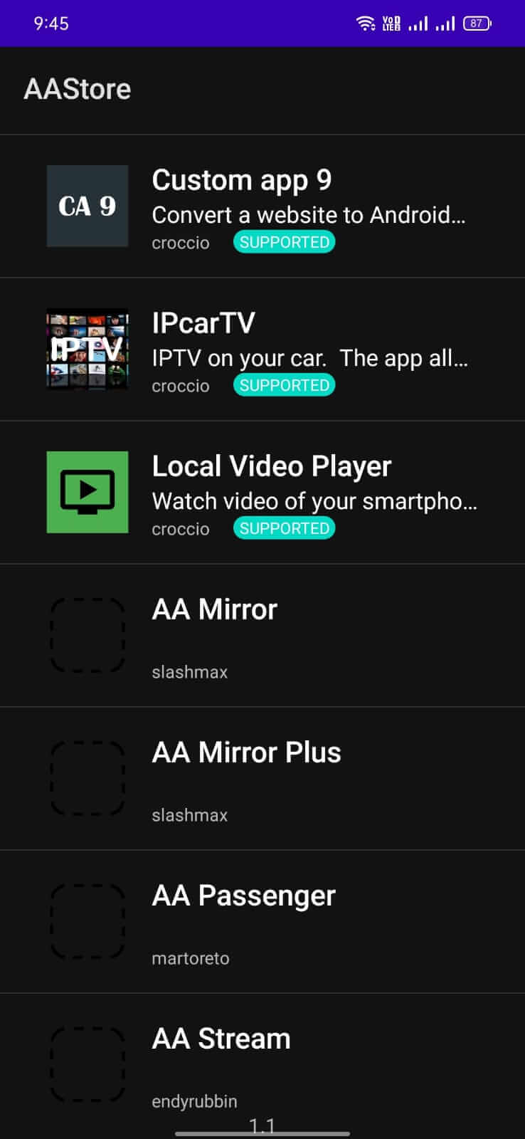 AAStore screenshot