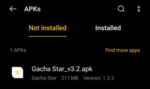 gacha star apk downloaded