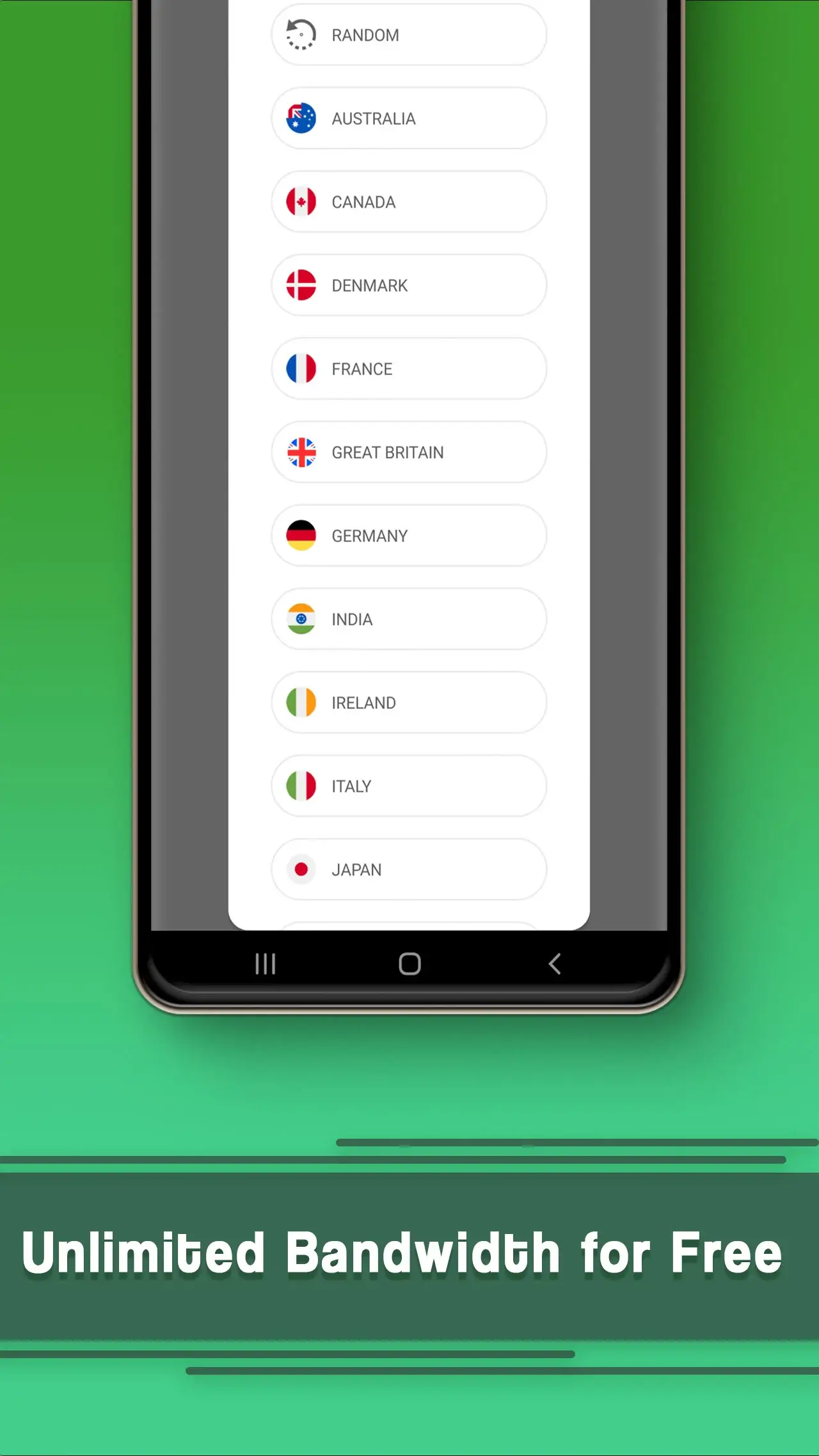 GreenNet VPN screenshot