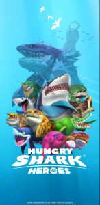 hungry shark heroes splash screen