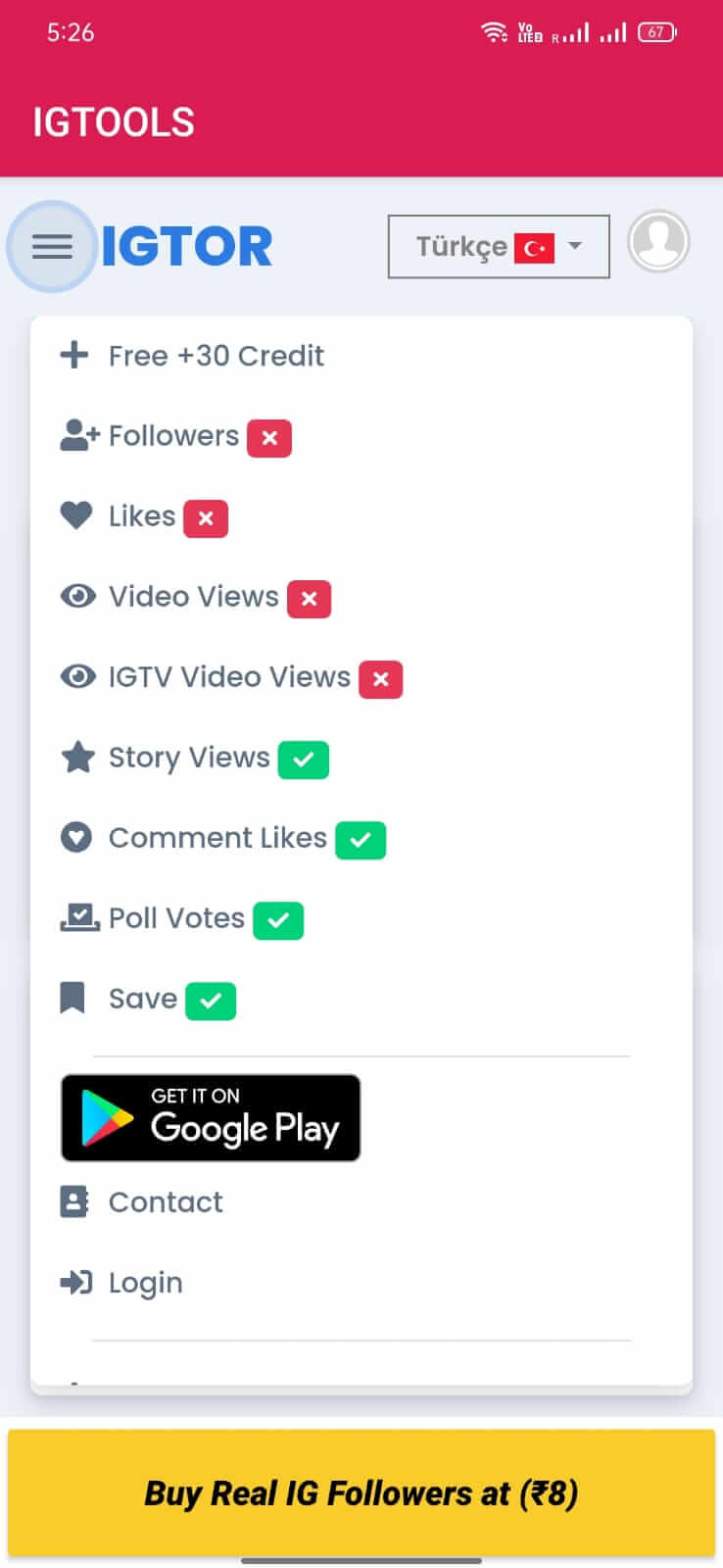 IGTools screenshot