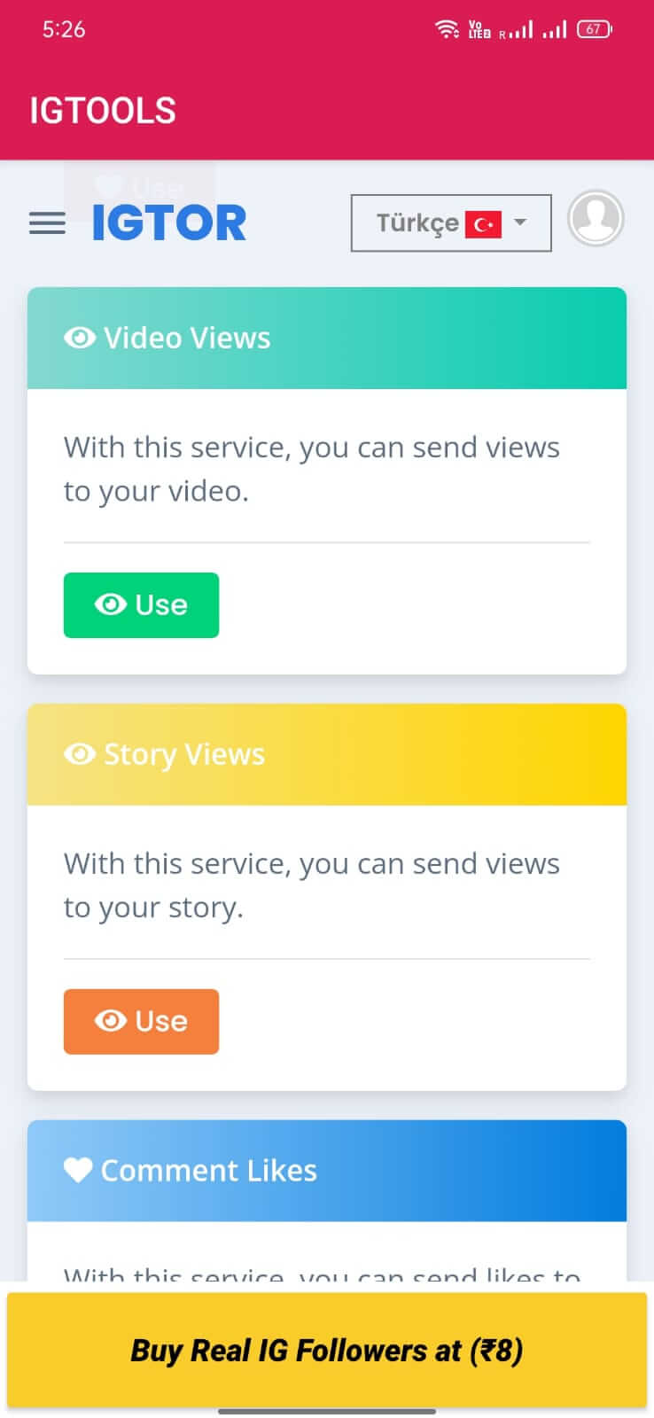 IGTools screenshot