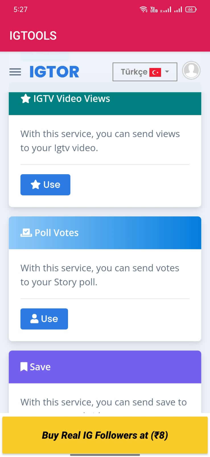 IGTools screenshot