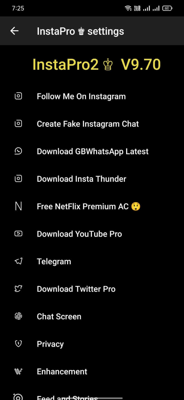 Insta Pro 2 screenshot