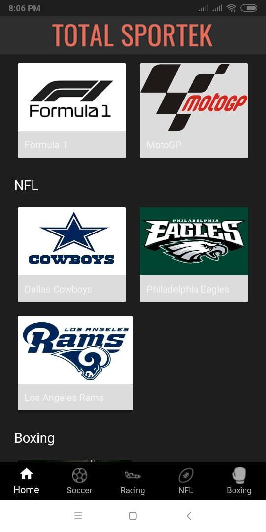 TotalSportek screenshot