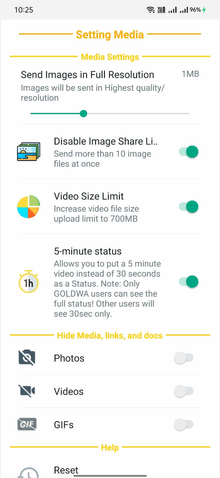 WhatsApp Red screenshot