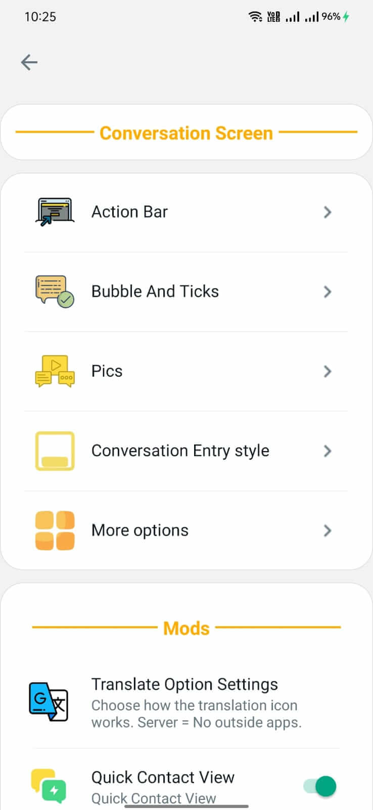 WhatsApp Red screenshot