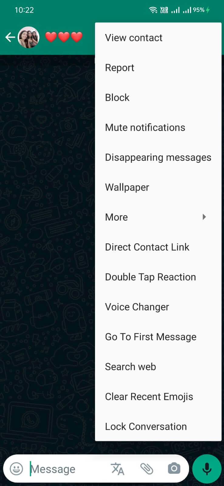 WhatsApp Red screenshot