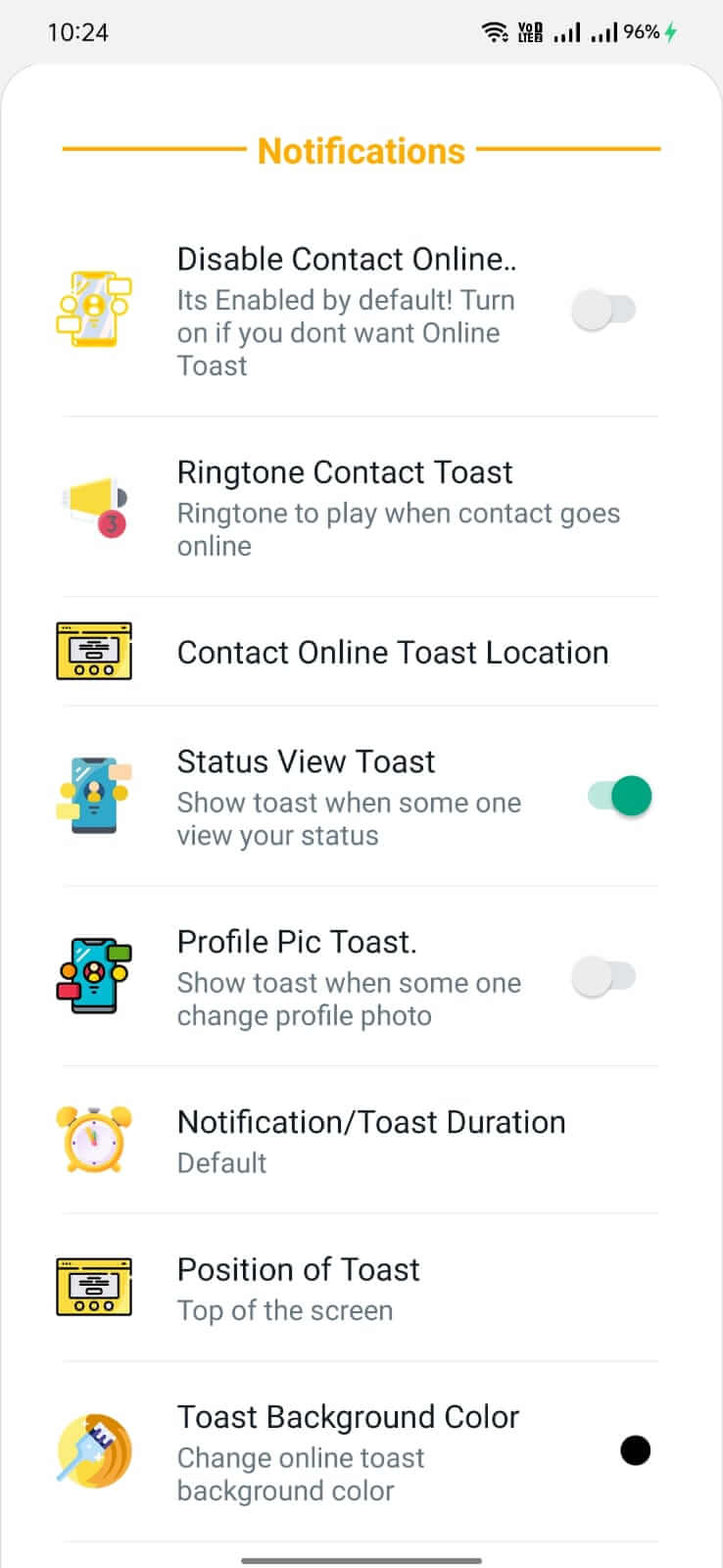 WhatsApp Red screenshot