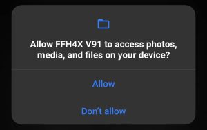 click on allow