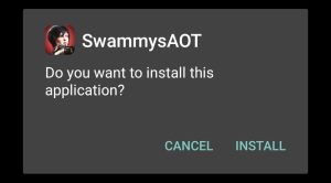 click on install
