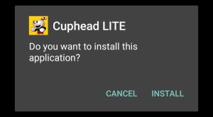 cuphead lite apk installing