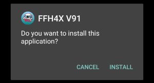 click on install