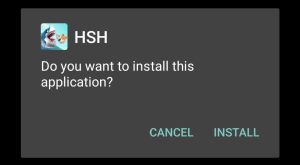 click on install