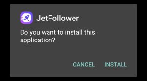 click on install