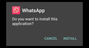 click on install
