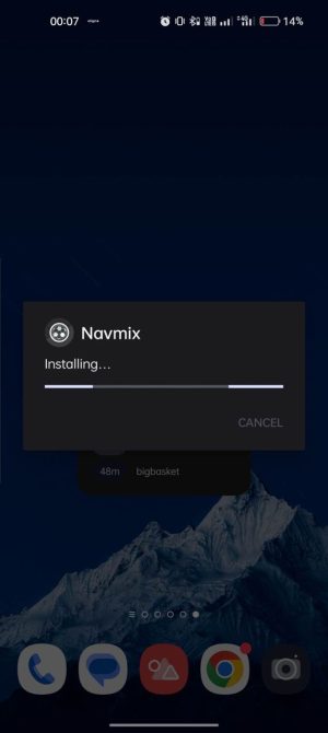 Navmix apk installing