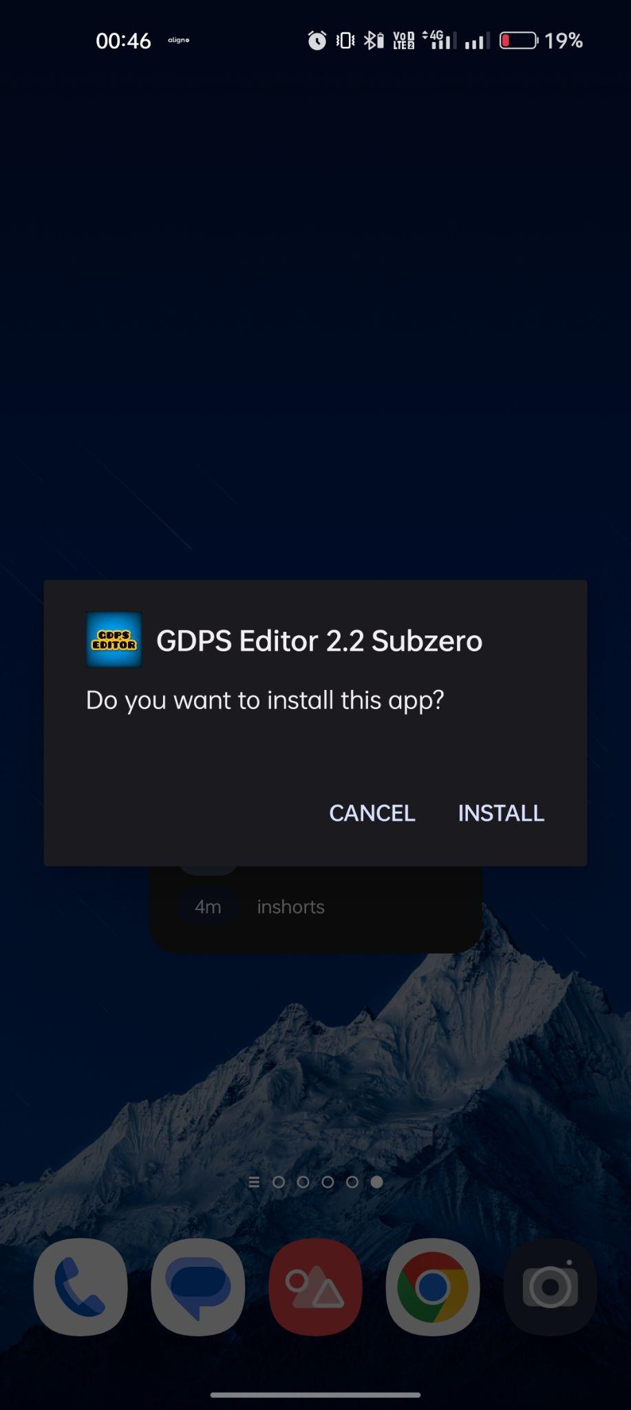 click on install